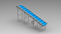Lifting Plastic Mesh Belt Conveyor